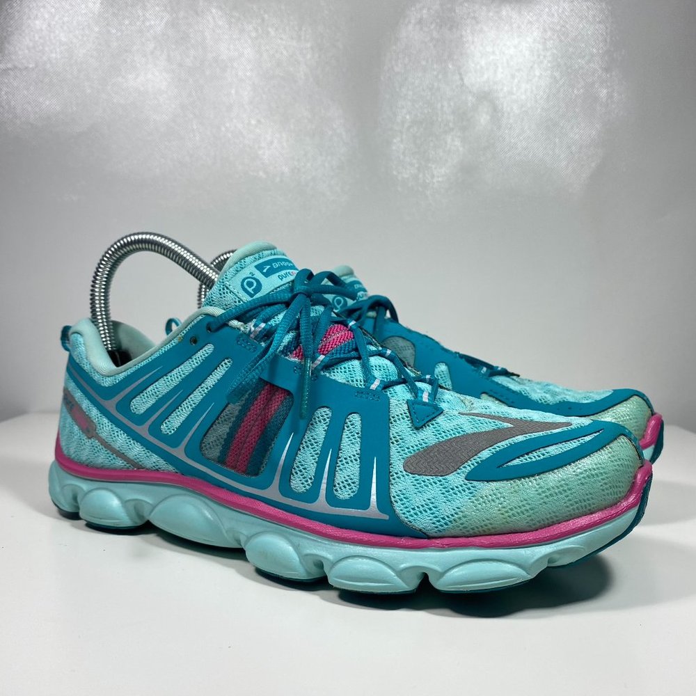 Brooks Women Shoes Pure Flow 2 Running 1400111D364 Mesh Foam Blue Sz 6.5
